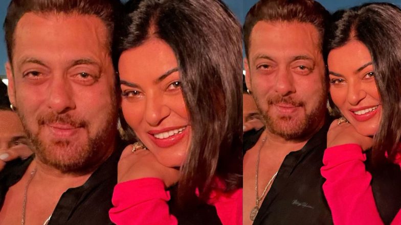 Sushmita Sen and Salman Khan Glow in This Happy Picture from Arpita Khan–Aayush Sharma’s Eid Bash!