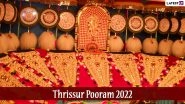 Happy Thrissur Pooram 2022 Greetings: WhatsApp Messages, Images & Wallpapers, SMS and Status To Celebrate Kerala&rsquo;s Grand Temple Festival