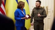 US House Speaker Nancy Pelosi Meets Ukrainian President Volodymyr Zelenskyy in Unannounced Visit to Kyiv