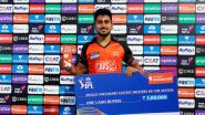 Umran Malik Wins Yet Another 'Swiggy Instamart Fastest Delivery of the Match' Award in IPL 2022