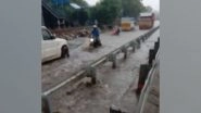 India News | Waterlogging Disrupts Traffic on NH-48, Heavy Congestion at Narsinghpur