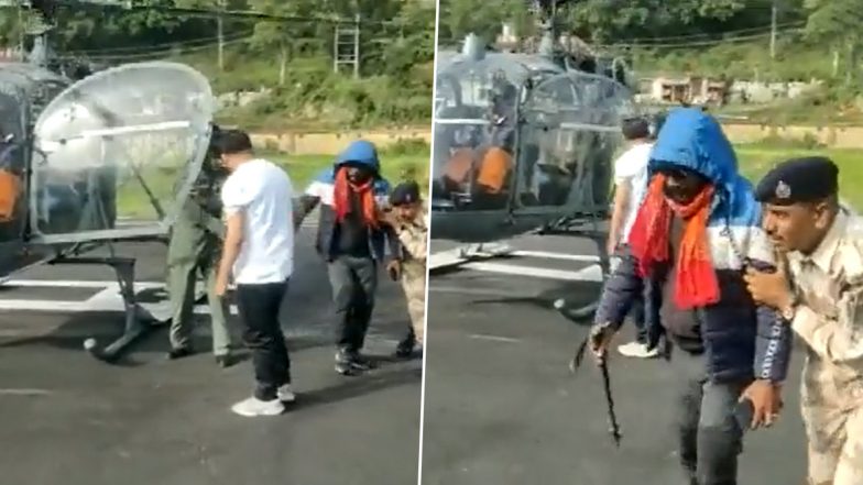 Uttarakhand: IAF Helicopters Rescue Seven, Including Three Trekkers, Stranded in Rudraprayag (Watch Video)