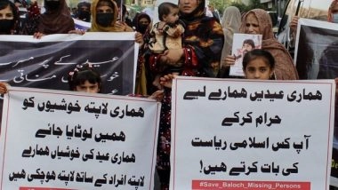 World News | Pakistan: Protests Held Against Forced Disappearances in Balochistan on Eid