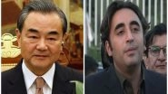 World News | Chinese Foreign Minister Congratulates His New Pakistani Counterpart