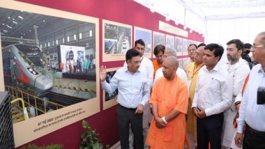 India News | UP CM Yogi Inspects Delhi-Meerut RRTS Corridor's Ongoing Construction Work
