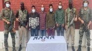 India News | J-K Police Arrest 4 Hybrid Terrorists of TRF/LeT in Srinagar, 2 Terrorist Associates in Awantipora