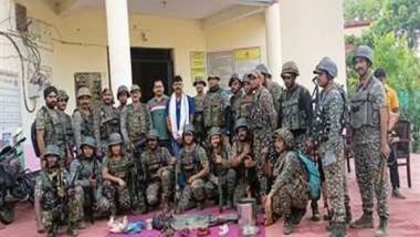 India News | Security Forces Recover Naxal Dump from Chhattisgarh's Rajnandgaon