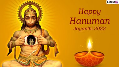 Hanuman Jayanti 2022 Images & HD Wallpapers for Free Download Online: Wish Happy Telugu Hanuman Jayanthi With WhatsApp Greetings Facebook Status on the Religious Day