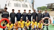 India News | Kerala: Coast Guard Rescues Crew Members from Sinking Ship in Overnight Operation