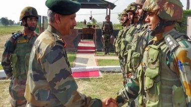 India News | Army's Vice Chief Visits Forward Locations Along LoC in J-K to Review Security Situation