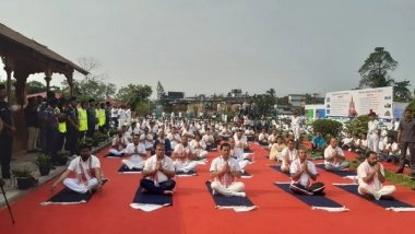 India News | Assam: Thousands Participate in 'Yoga Utsav' in Sivasagar