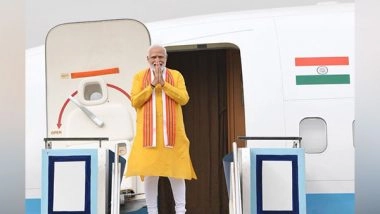 World News | Neighbourhood First: PM Modi Arrives in Lumbini in a Boost to India-Nepal Ties