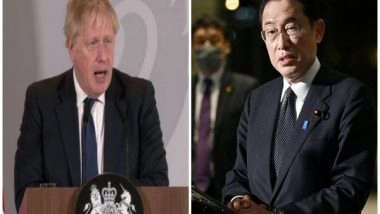 World News | Johnson Says Japanese PM's Visit to UK Will Accelerate Defence Relationship, Trade Partnership