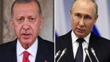 World News | Putin, Erdogan Discuss Navigation in Black, Azov Seas Amid Ukraine Crisis