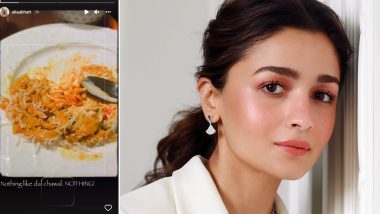 Alia Bhatt Gorges on Dal Chawal in London While Shooting for Her Hollywood Debut Film Heart of Stone (View Pic)