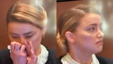 Was Amber Heard Sniffing Cocaine During Depp vs Heard Trial? Tweets and TikTok Posts Claim So, but It’s Far From Truth!