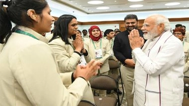 Sports News | PM Modi Hosts Indian Deaflympics Contingent at His Residence, Says 'will Never Forget Interaction with Champions'
