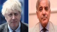 World News | Johnson, Shehbaz Sharif Discuss UK-Pakistan Trade, Ukraine Conflict over Phone
