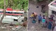 Maharashtra Road Accident: 15 Passengers Injured As Bus Falls Into Roadside Ditch in Palghar
