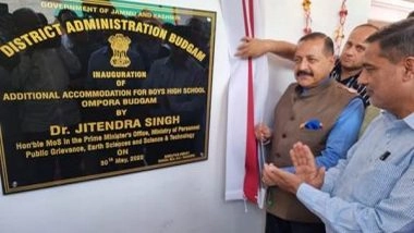 India News | Jitendra Singh Inaugurates School Building in J-K's Budgam
