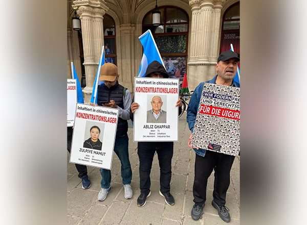Uyghur Community Holds Protest in Vienna Against Chinese Atrocities in Xinjiang
