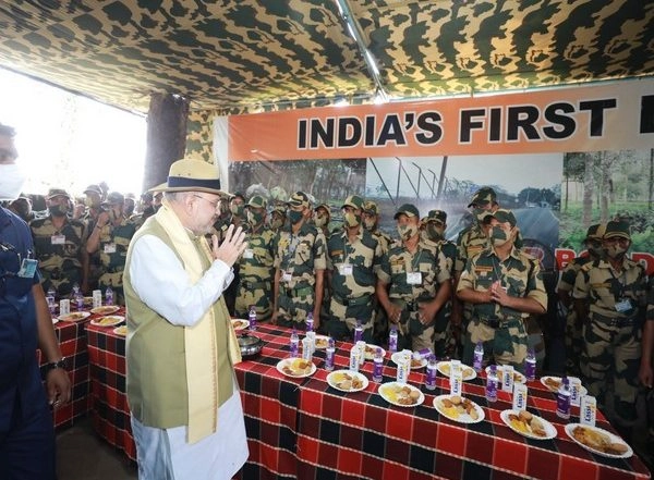 Amit Shah Visits Border Outpost in West Bengal’s Cooch Behar, Inspects Teen Bigha Corridor