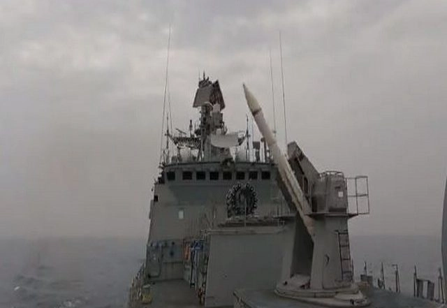 Indian Navy Successfully Tests Surface to Air Missile System from Warship (Watch Video)