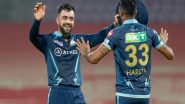 Sports News | Rashid Khan Now Has 450 T20 Wickets, Becomes Only Third Bowler to Do So