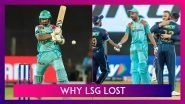 Gujarat Titans vs Lucknow Super Giants IPL 2022: 3 Reasons Why LSG Lost