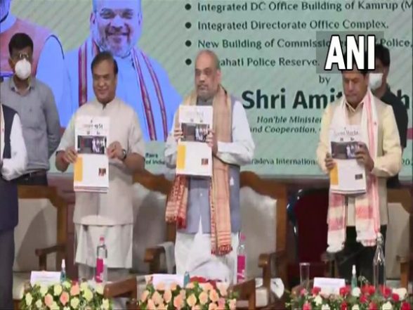 India News | Guwahati: Amit Shah Inaugurates First Issue of 'Asom Barta' Newspaper - Vimarsana News