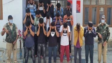 India News | J-K: 19 Arrested for Arson, Sloganeering Outside Yasin Malik's House