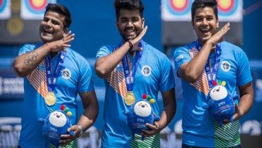 Sports News | Archery WC Gwangju: Indian Men's Compound Team Bags Gold
