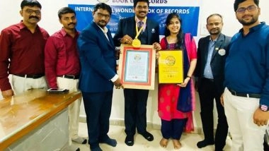 Business News | Sudheer Sandra, Psychologist, Founder of SUPAR School - World's First Digital Parallel School, Enters the International Wonder Book of Records