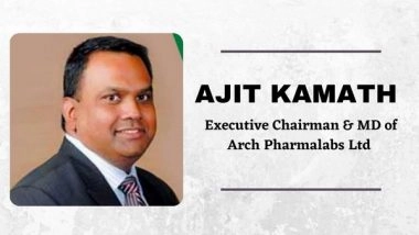 Business News | Dr Ajit Kamath, MD of Arch Pharmalabs Honoured with Professorship at University of California, Berkeley
