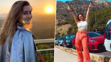Rashami Desai in ‘HOLLYWOOD’! TV Actress Keeps It Casual in Y2K-Inspired Outfit As She Holidays in Los Angeles (View Pics)