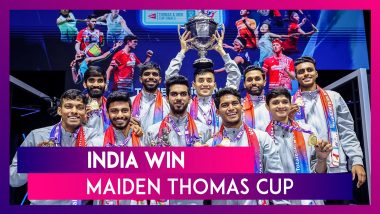 India Clinch Historic Thomas Cup Title With 3-0 Win Over Indonesia
