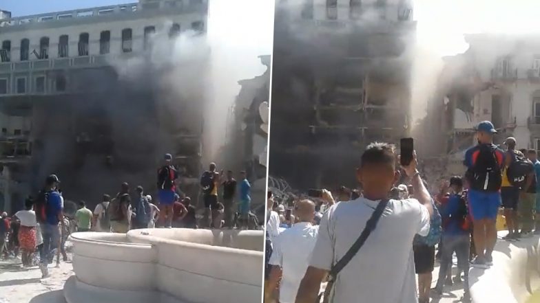 Cuba Explosion: Massive Explosion Damages Historic Hotel in Havana (Watch Video)