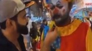 World News | Man Dressed as a Clown in Karachi Impresses Netizens with His Singing Skills, Watch Video