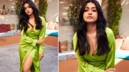 Meera Jasmine Stuns In A Thigh-High Slit Dress With Plunging Neckline (View Pics)