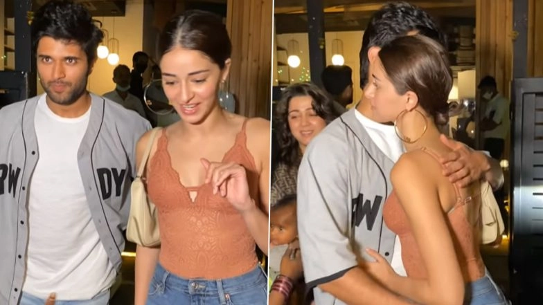 Vijay Deverakonda and Ananya Panday Share Warm Hug After Dinner