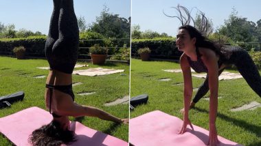 Dua Lipa Turns Into a Yogini As She Perfects a Headstand on a Bright Sunny Day (Watch Video)