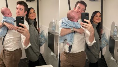 Olivia Munn And John Mulaney Pose For A Selfie With Son Malcolm In A Public Bathroom (View Pic)