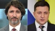 Canadian PM Justin Trudeau Meets Ukrainian President Volodymyr Zelensky in Kiev
