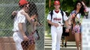 Priyanka Chopra and Nick Jonas Indulge in PDA Ahead of Baseball Match (View Pics)