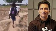 Sonu Sood Tweets About Helping Little Girl With an Amputated Leg From Bihar Who Walks to School on One Feet (Watch Video)