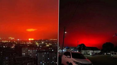 Red Sky in China! Natural Phenomenon or Catastrophe - Here's What Happened in Zhoushan City (View Pics & Video)