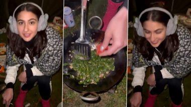Sara Ali Khan Dons a Chef’s Hat As She Shares a Video of Her Cooking Session From Campsite in Kashmir – WATCH