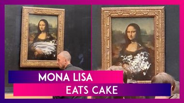 Mona Lisa Eats Cake: Man Disguised As A Woman In Wheelchair Lobs Confectionery At The Da Vinci Masterpiece At The Louvre