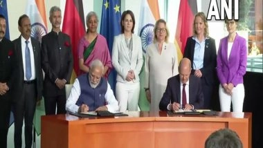 World News | PM Modi, German Chancellor Sign Green and Sustainable Energy Partnership
