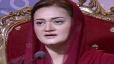World News | People Facing Inflation, Unemployment Due to Imran Khan's Incompetence: Marriyum Aurangzeb